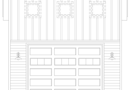 Exterior - Front Elevation 3 for Contemporary House Plan #932-529, 0 bath