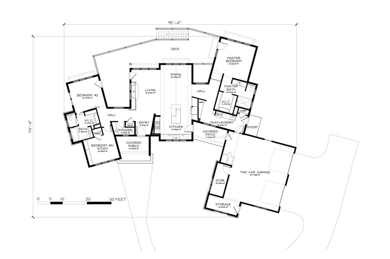 Home Plan - Floor Plan - Main Floor for Ranch House Plan #895-117 - 3 bed, 2.5 bath