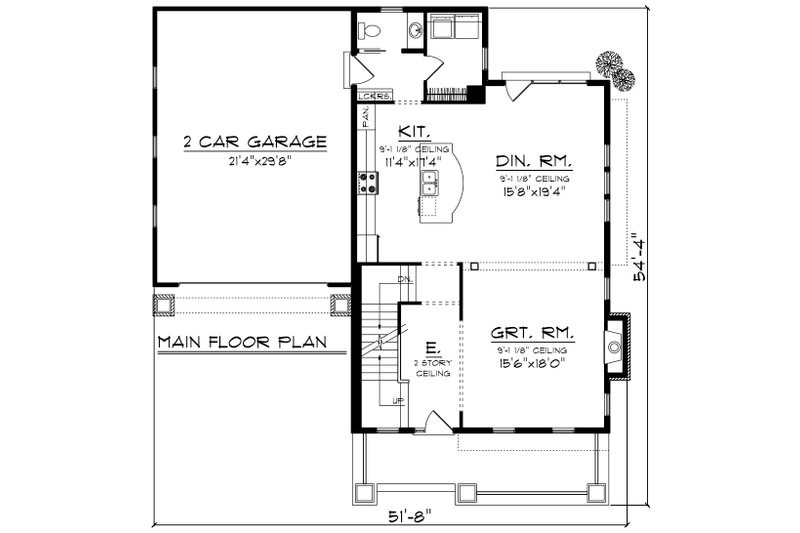 Home Plan - Floor Plan - Main Floor for Traditional House Plan #70-1199 - 4 bed, 3.5 bath