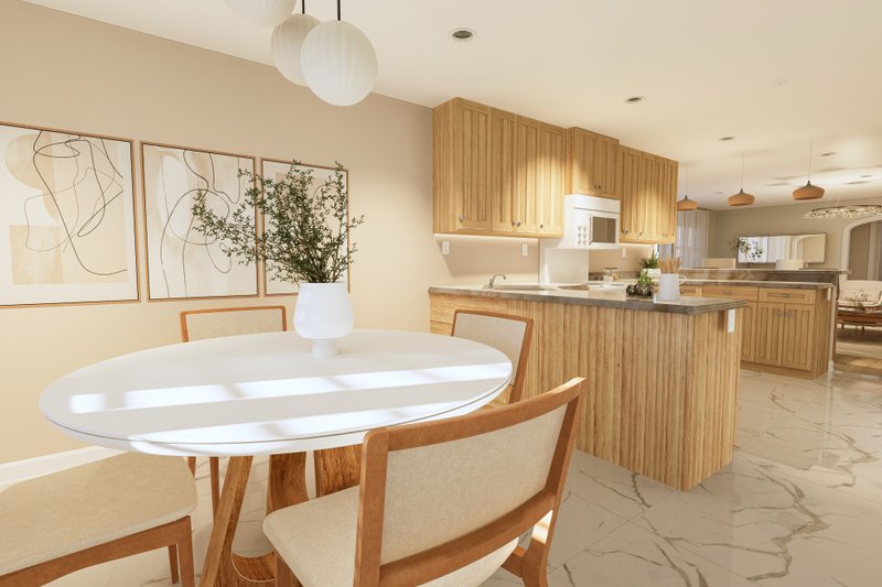House Blueprint - Interior - Dining Room for Traditional House Plan #1060-174 - 3 bed, 2 bath