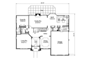 Colonial Style House Plan - 6 Beds 4.5 Baths 4269 Sq/Ft Plan #57-292 
