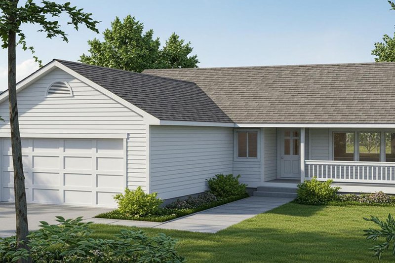 Home Plan - Ranch Exterior - Front Elevation Plan #91-103