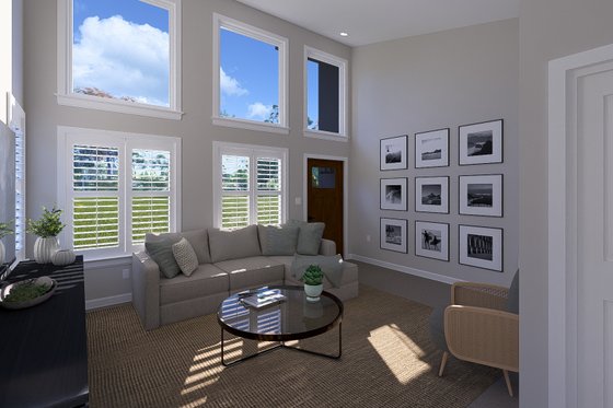 Interior - Family Room 2 for Modern House Plan #1060-324 - 2 bed, 1 bath