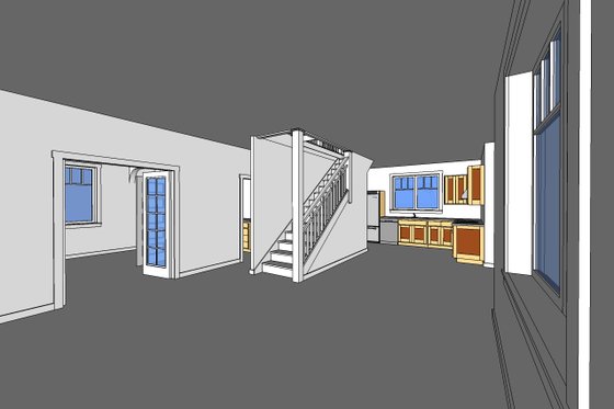 Exterior - Other Elevation for Bungalow House Plan #528-4 - 3 bed, 2 bath
