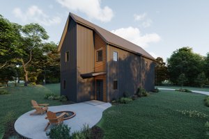 Barndominium Exterior - Front Elevation Plan #1092-3