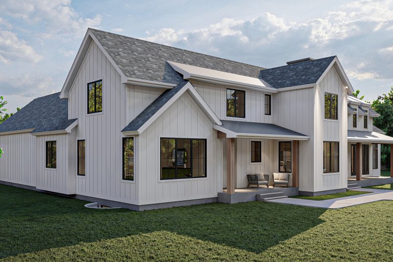 House Design - Exterior - Other Elevation 1 for Farmhouse House Plan #455-263 - 4 bed, 3.5 bath