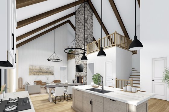 Interior - Kitchen 2 for Craftsman House Plan #54-500 - 3 bed, 3.5 bath