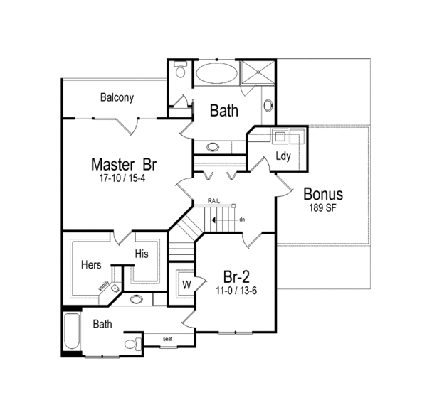 Floor Plan - Upper Floor Plan #71-130