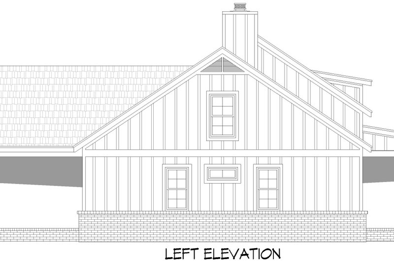 Home Plan - Exterior - Other Elevation for Farmhouse House Plan #932-1220 - 3 bed, 2.5 bath