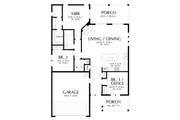 Ranch Style House Plan - 3 Beds 2 Baths 1446 Sq/Ft Plan #48-1082 