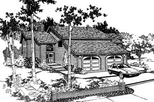 Exterior - Front Elevation Plan #303-199