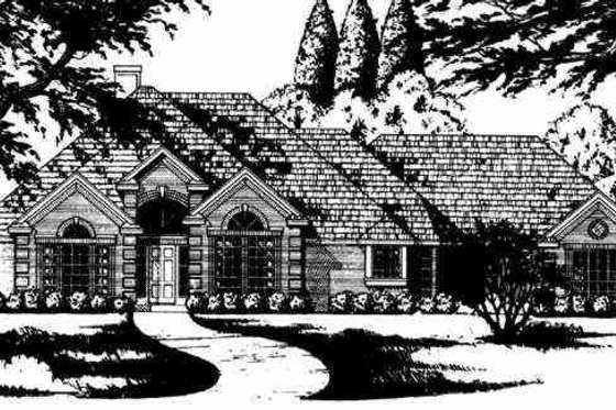 Exterior - Other Elevation 1 for European House Plan #40-148 - 4 bed, 2.5 bath