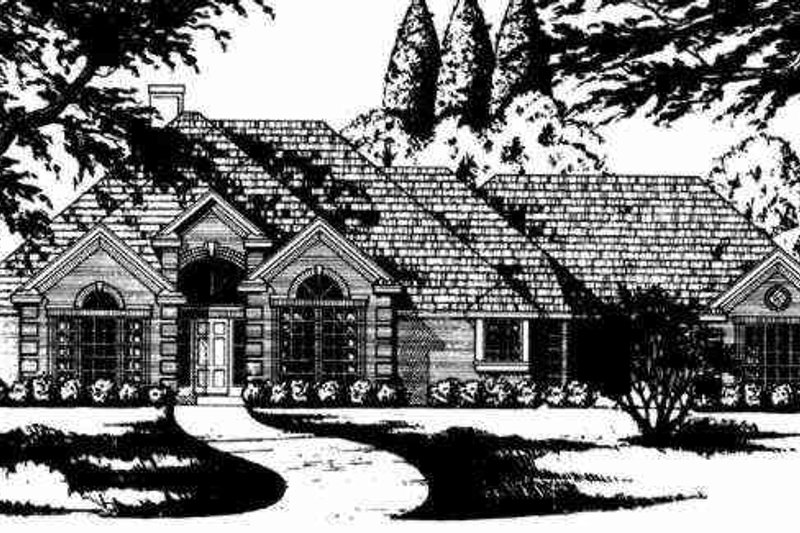 Home Plan - Exterior - Other Elevation 1 for European House Plan #40-148 - 4 bed, 2.5 bath