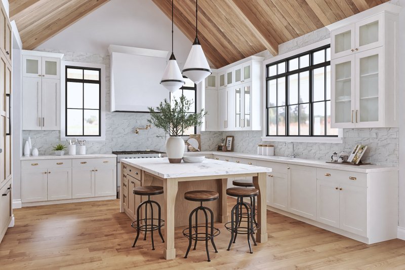 Architectural House Design - Interior - Kitchen 1 for Farmhouse House Plan #119-444 - 3 bed, 2.5 bath