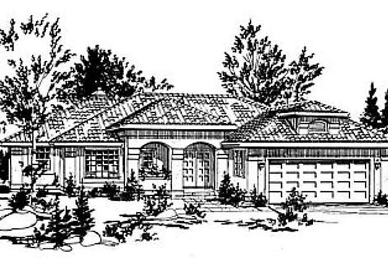Home Plan - European Exterior - Front Elevation Plan #18-147