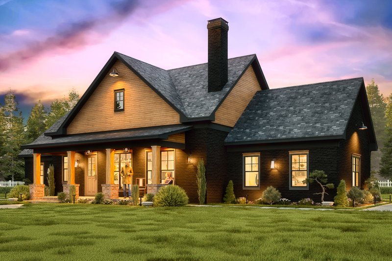 House Blueprint - Exterior - Front Elevation 5 for Farmhouse House Plan #54-683 - 3 bed, 2.5 bath
