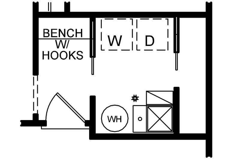 Architectural House Design - Optional Rear Foyer