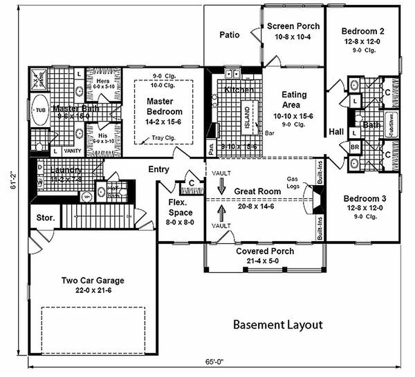 House Design - Country Floor Plan - Other Floor Plan #21-149