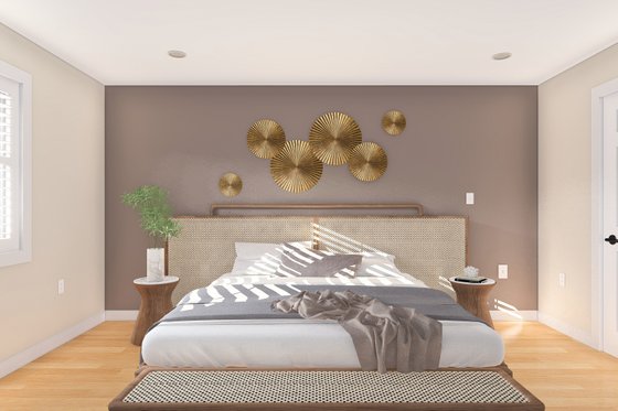 Interior - Master Bedroom for Ranch House Plan #1060-31 - 3 bed, 2 bath