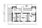 Modern Style House Plan - 3 Beds 2 Baths 1291 Sq/Ft Plan #549-2 