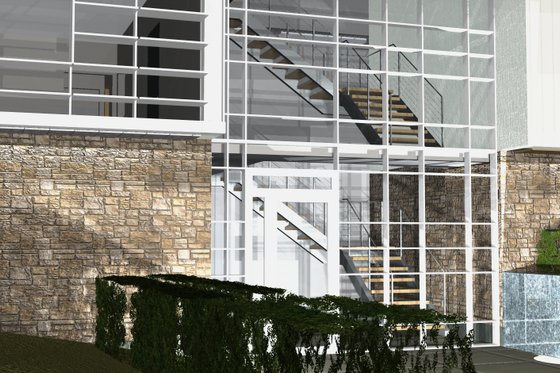 Exterior - Other Elevation 1 for Modern House Plan #535-16 - 3 bed, 3.5 bath