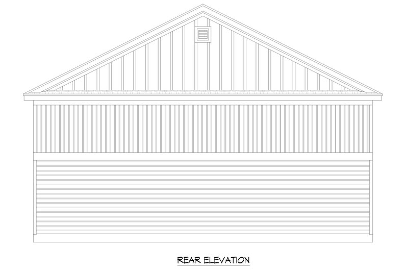 Dream House Plan - Exterior - Rear Elevation for Traditional House Plan #932-430, 1 bath