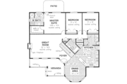 Country Style House Plan - 3 Beds 2 Baths 1822 Sq/Ft Plan #18-4517 