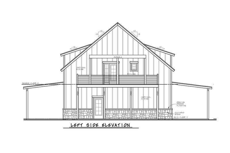 Dream House Plan - Exterior - Other Elevation for Barndominium House Plan #20-2561, 0.5 bath