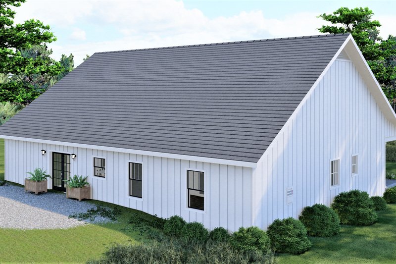 House Plan Design - Exterior - Rear Elevation for Traditional House Plan #44-253 - 4 bed, 3 bath