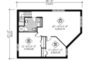 Modern Style House Plan - 3 Beds 2 Baths 1784 Sq/Ft Plan #25-4256 