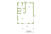 Ranch Style House Plan - 1 Beds 1 Baths 497 Sq/Ft Plan #1106-49 