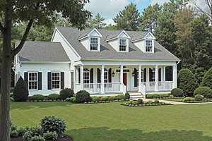 Farmhouse Exterior - Front Elevation Plan #3-195