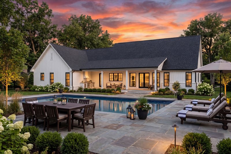 Dream House Plan - Exterior - Rear Elevation 4 for Farmhouse House Plan #430-436 - 3 bed, 2 bath