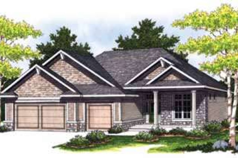 Architectural House Design - Traditional Exterior - Front Elevation Plan #70-827