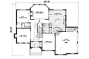 European Style House Plan - 4 Beds 3 Baths 3684 Sq/Ft Plan #138-235 