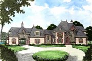 European Style House Plan - 4 Beds 4.5 Baths 5087 Sq/Ft Plan #413-126 