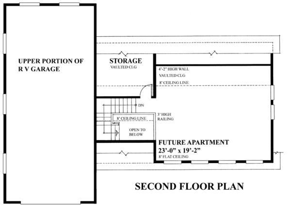 Architectural House Design - Traditional Floor Plan - Upper Floor Plan #118-128