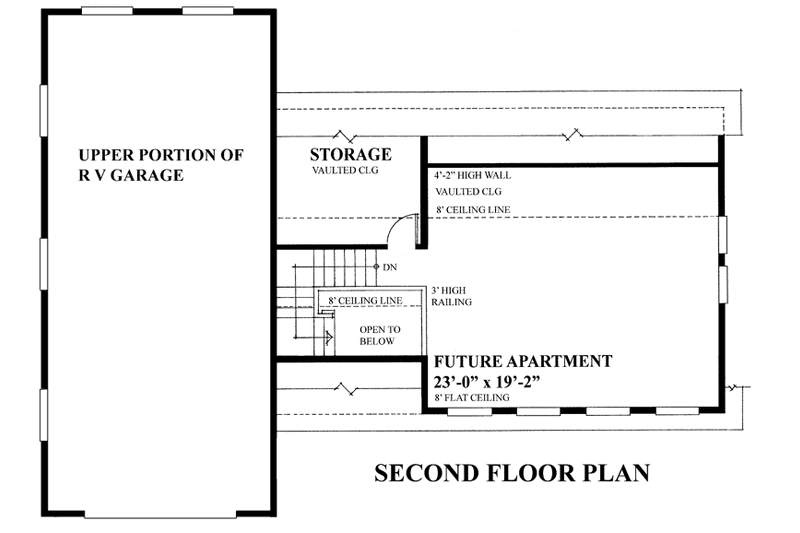 Home Plan - Floor Plan - Upper Floor for Traditional House Plan #118-128, 0.5 bath