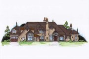 European Style House Plan - 6 Beds 7 Baths 5683 Sq/Ft Plan #5-449 