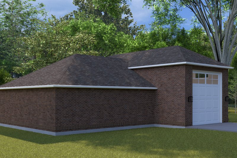 House Design - Exterior - Rear Elevation for Traditional House Plan #1060-323, 0 bath
