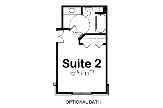 Floor Plan - Other Floor 1 for European House Plan #20-2451 - 3 bed, 3.5 bath