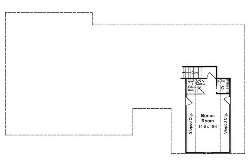 Dream House Plan - Floor Plan - Upper Floor for Ranch House Plan #21-601 - 3 bed, 2.5 bath