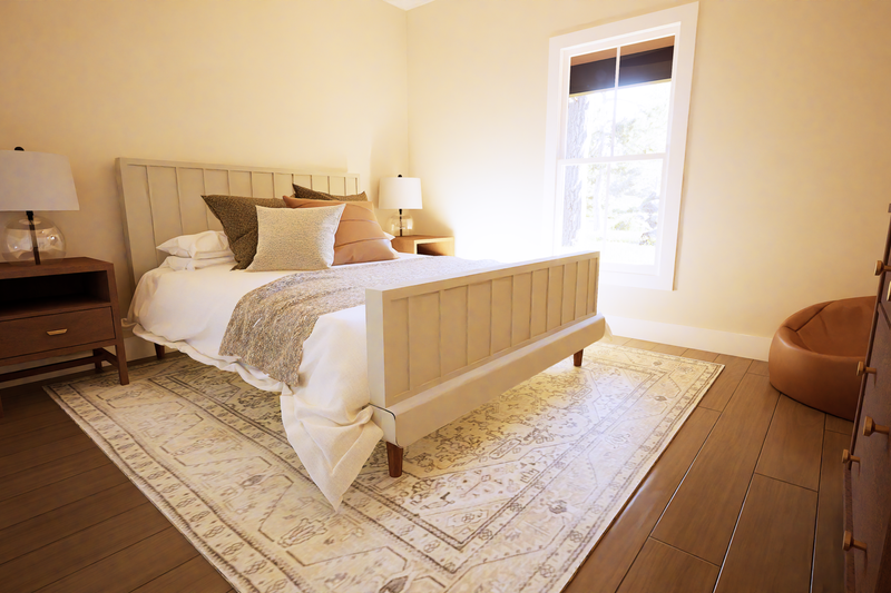 Architectural House Design - Interior - Bedroom for Cabin House Plan #1116-27 - 2 bed, 2 bath