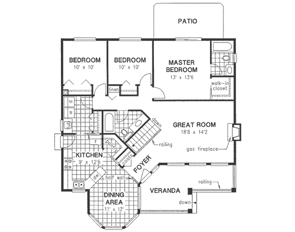 Traditional Floor Plan - Main Floor Plan #18-324
