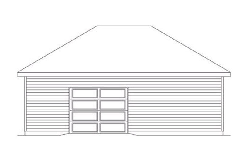 Architectural House Design - Exterior - Rear Elevation for Traditional House Plan #22-556, 0 bath