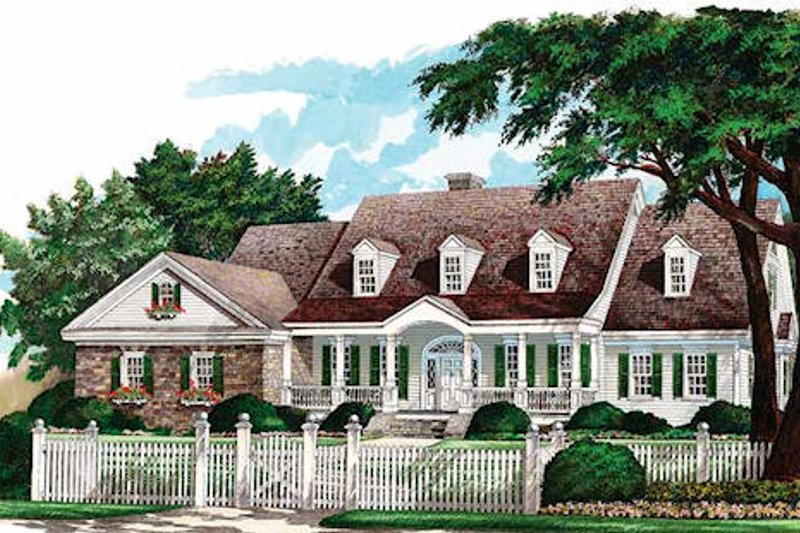 Dream House Plan - Country Exterior - Front Elevation Plan #137-156