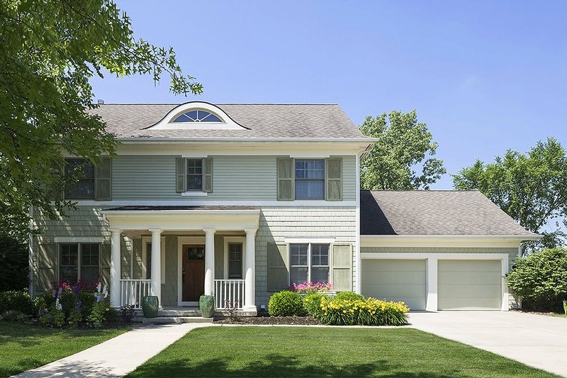Dream House Plan - Exterior - Front Elevation 3 for Colonial House Plan #901-22 - 3 bed, 2.5 bath