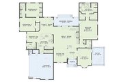 European Style House Plan - 3 Beds 2.5 Baths 2444 Sq/Ft Plan #17-124 