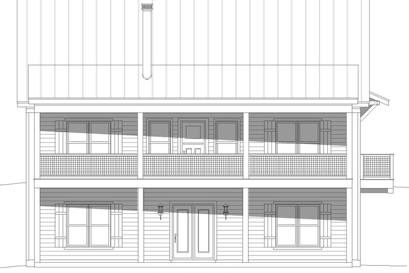 Architectural House Design - Exterior - Front Elevation 3 for Contemporary House Plan #932-941 - 2 bed, 2 bath