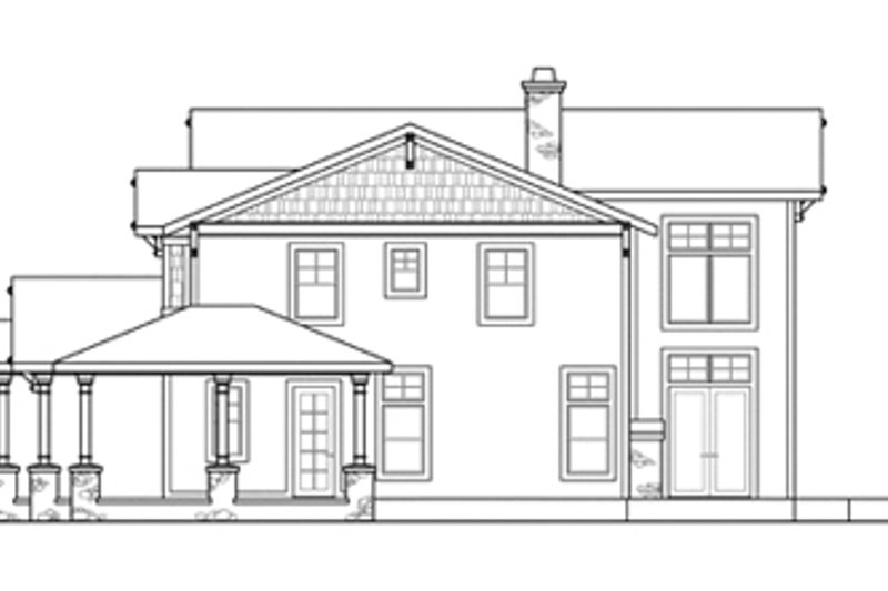 Home Plan - Exterior - Other Elevation 1 for Craftsman House Plan #124-674 - 4 bed, 4.5 bath